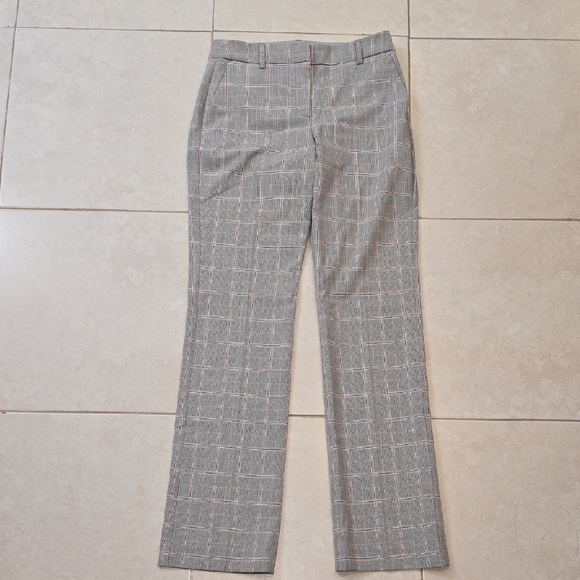 Express Gray Checkered Wide Leg Pants - Picture 1 of 4